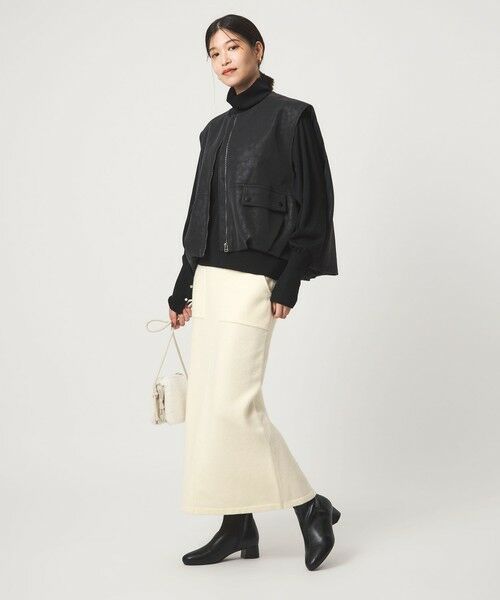 green label relaxing / グリーンレーベル リラクシング ロング・マキシ丈スカート | 【WEB限定】＜at ease＞ニット タイト スカート ウォッシャブル | 詳細3