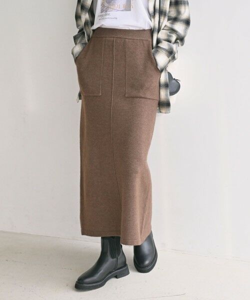 green label relaxing / グリーンレーベル リラクシング ロング・マキシ丈スカート | 【WEB限定】＜at ease＞ニット タイト スカート ウォッシャブル | 詳細23