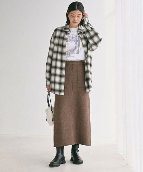 green label relaxing / グリーンレーベル リラクシング ロング・マキシ丈スカート | 【WEB限定】＜at ease＞ニット タイト スカート ウォッシャブル | 詳細24