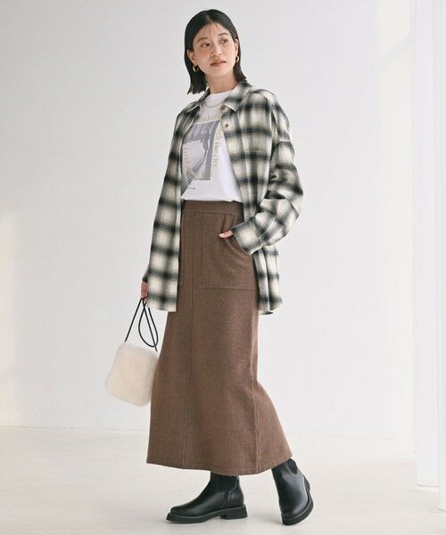 green label relaxing / グリーンレーベル リラクシング ロング・マキシ丈スカート | 【WEB限定】＜at ease＞ニット タイト スカート ウォッシャブル | 詳細26