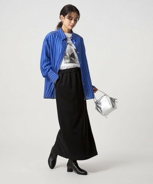 green label relaxing / グリーンレーベル リラクシング ロング・マキシ丈スカート | ウラキモウ ピケ スカート | 詳細3