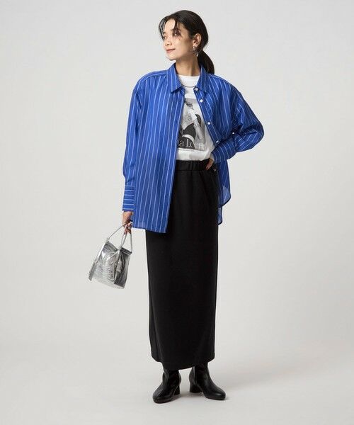 green label relaxing / グリーンレーベル リラクシング ロング・マキシ丈スカート | ウラキモウ ピケ スカート | 詳細4