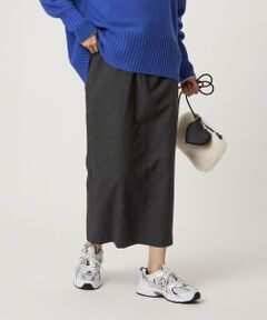 green label relaxing / グリーンレーベル リラクシング ロング・マキシ丈スカート | ［size SHORTあり］ライト サキソニー タイト スカート ウォッシャブル