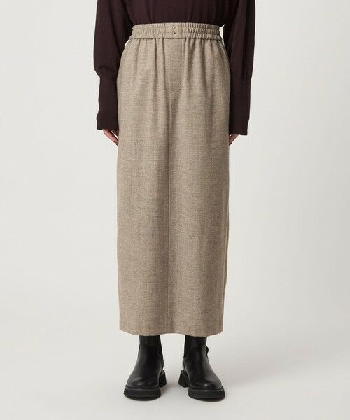 green label relaxing / グリーンレーベル リラクシング ロング・マキシ丈スカート | ［size SHORTあり］ライト サキソニー タイト スカート ウォッシャブル | 詳細11