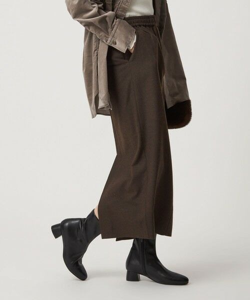 green label relaxing / グリーンレーベル リラクシング ロング・マキシ丈スカート | ［size SHORTあり］ライト サキソニー タイト スカート ウォッシャブル | 詳細21