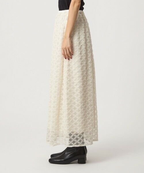 green label relaxing / グリーンレーベル リラクシング ロング・マキシ丈スカート | シアー シシュウ フレア スカート | 詳細7