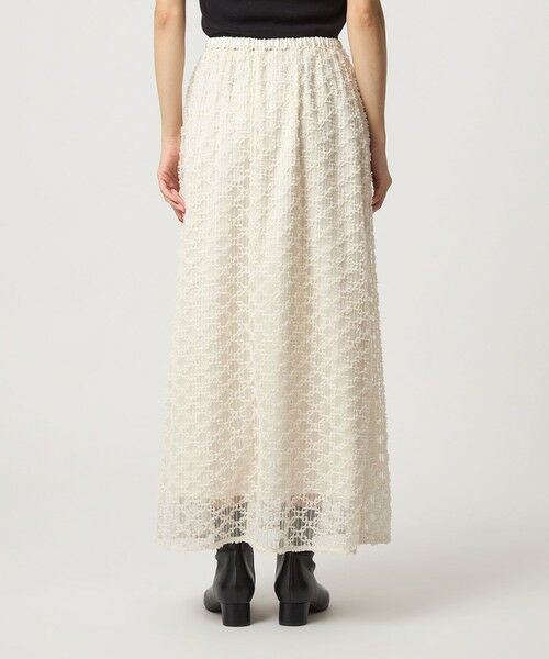 green label relaxing / グリーンレーベル リラクシング ロング・マキシ丈スカート | シアー シシュウ フレア スカート | 詳細8