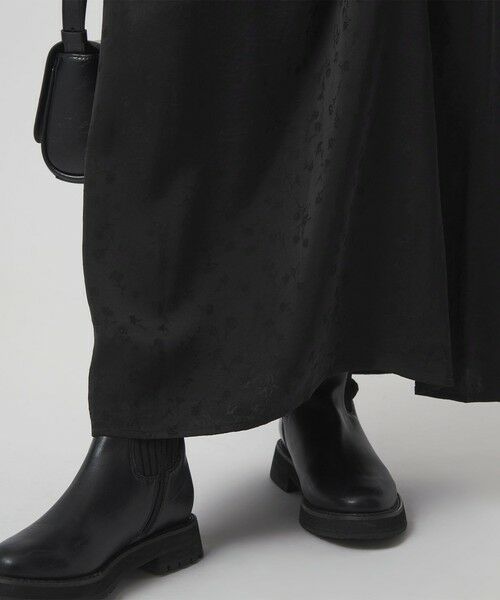 green label relaxing / グリーンレーベル リラクシング ロング・マキシ丈スカート | ジャガード サテン ナロー スカート | 詳細4