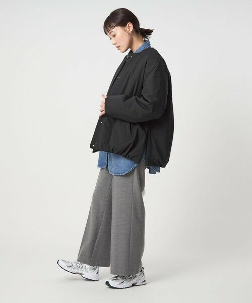 green label relaxing / グリーンレーベル リラクシング ブルゾン | ［size SHORTあり］パフィー ノーカラー ブルゾン 撥水 保温性 ウォッシャブル | 詳細15