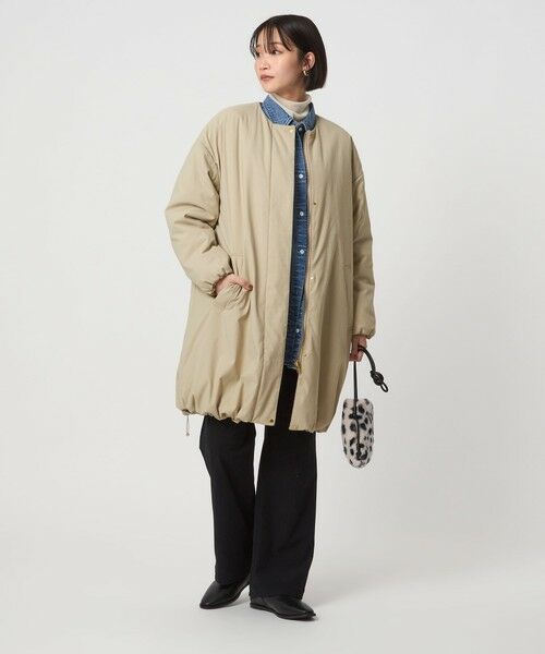 green label relaxing / グリーンレーベル リラクシング その他アウター | パフィー リバーシブル コート 撥水 ウォッシャブル | 詳細25
