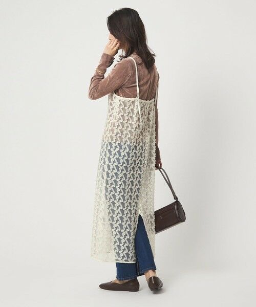 green label relaxing / グリーンレーベル リラクシング ロング・マキシ丈ワンピース | リボン キャミソール ワンピース | 詳細2