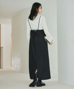 green label relaxing / グリーンレーベル リラクシング ロング・マキシ丈ワンピース | ［size SHORTあり］ライト サキソニー キャミソール ワンピース ウォッシャブル