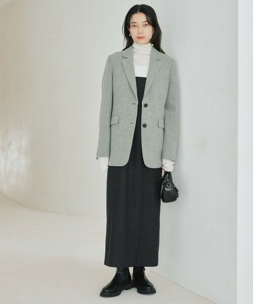 green label relaxing / グリーンレーベル リラクシング ロング・マキシ丈ワンピース | ［size SHORTあり］ライト サキソニー キャミソール ワンピース ウォッシャブル | 詳細3