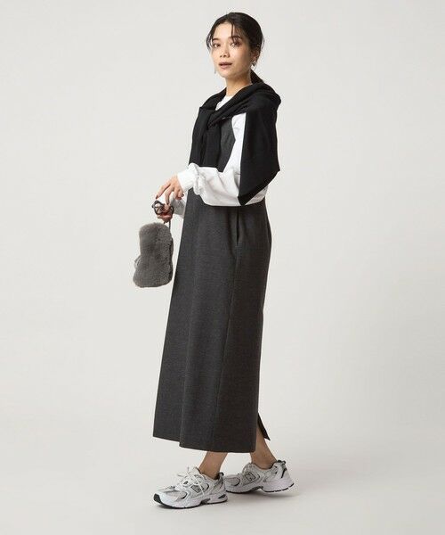 green label relaxing / グリーンレーベル リラクシング ロング・マキシ丈ワンピース | ［size SHORTあり］ライト サキソニー キャミソール ワンピース ウォッシャブル | 詳細6