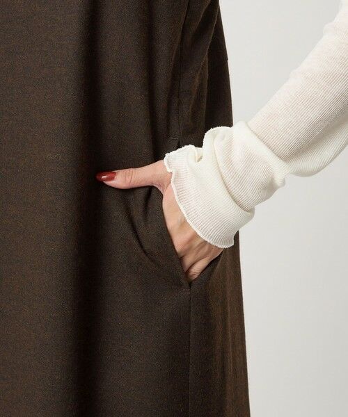 green label relaxing / グリーンレーベル リラクシング ロング・マキシ丈ワンピース | ［size SHORTあり］ライト サキソニー キャミソール ワンピース ウォッシャブル | 詳細25