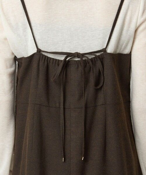 green label relaxing / グリーンレーベル リラクシング ロング・マキシ丈ワンピース | ［size SHORTあり］ライト サキソニー キャミソール ワンピース ウォッシャブル | 詳細28