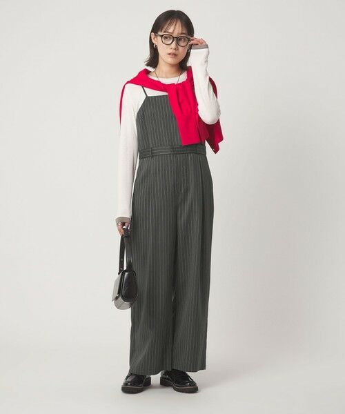 green label relaxing / グリーンレーベル リラクシング サロペット・オールインワン | フィブリル オールインワン(MD.GRAY)