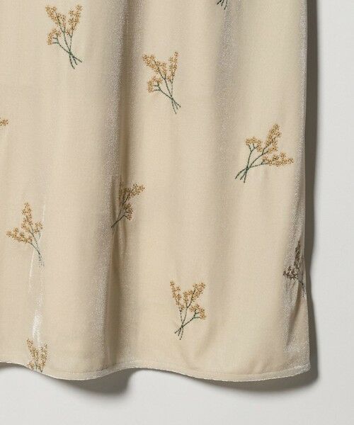 green label relaxing / グリーンレーベル リラクシング ロング・マキシ丈ワンピース | ベロア シシュウ キャミソール ワンピース | 詳細22