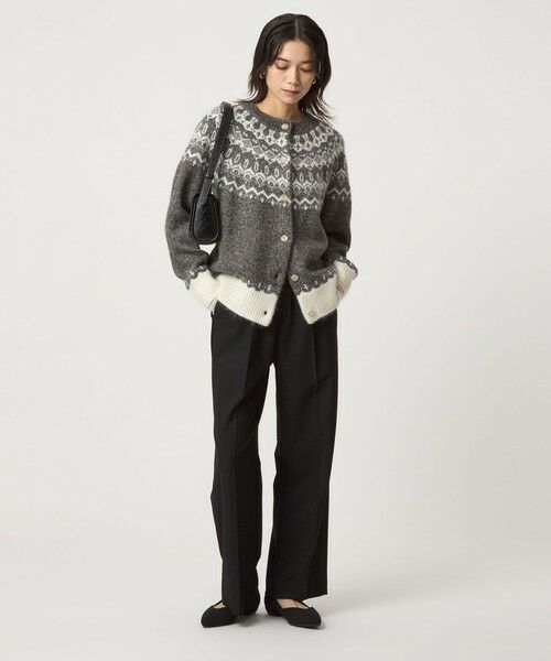 green label relaxing / グリーンレーベル リラクシング カーディガン・ボレロ | ノルディック ジャガード カーディガン | 詳細2