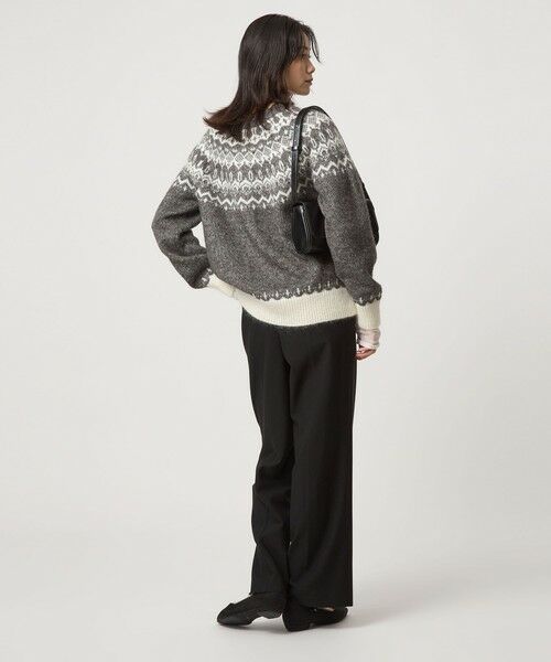 green label relaxing / グリーンレーベル リラクシング カーディガン・ボレロ | ノルディック ジャガード カーディガン | 詳細3