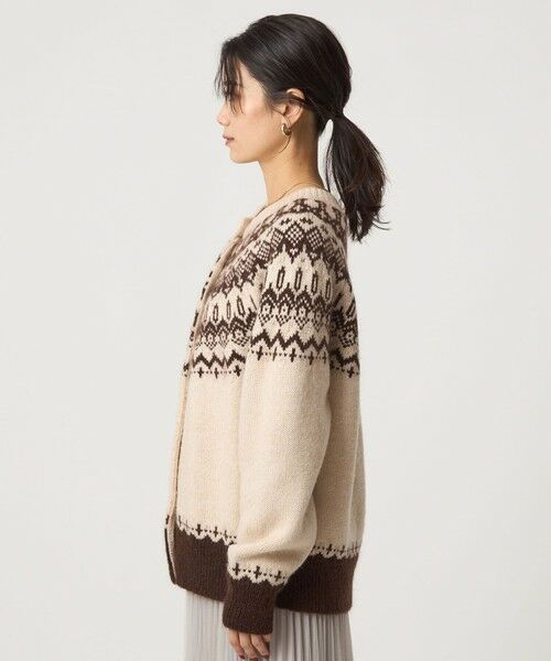 green label relaxing / グリーンレーベル リラクシング カーディガン・ボレロ | ノルディック ジャガード カーディガン | 詳細13