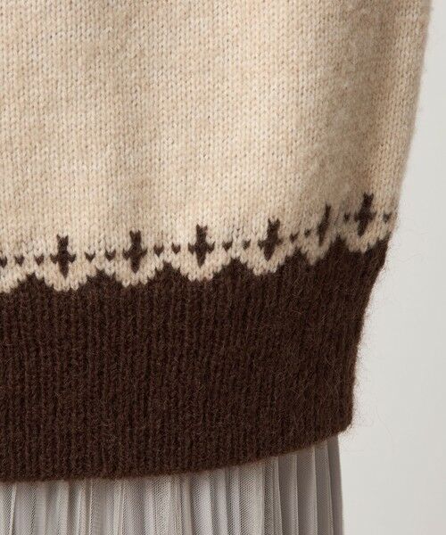 green label relaxing / グリーンレーベル リラクシング カーディガン・ボレロ | ノルディック ジャガード カーディガン | 詳細17
