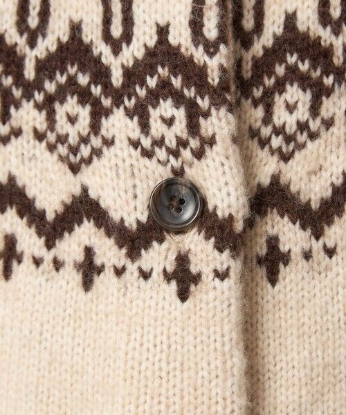 green label relaxing / グリーンレーベル リラクシング カーディガン・ボレロ | ノルディック ジャガード カーディガン | 詳細18
