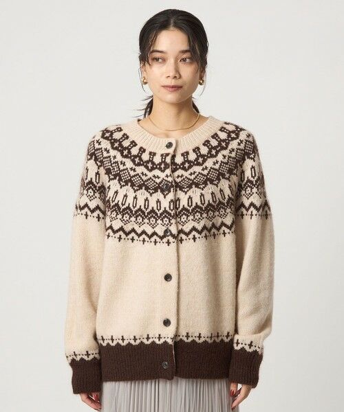 green label relaxing / グリーンレーベル リラクシング カーディガン・ボレロ | ノルディック ジャガード カーディガン | 詳細12