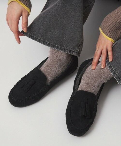 green label relaxing / グリーンレーベル リラクシング フラットシューズ | 【WEB限定】ウォームタッセル モカシン 撥水 | 詳細1