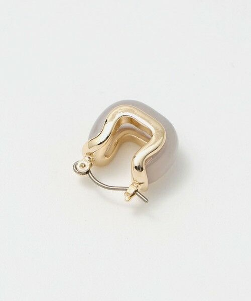 green label relaxing / グリーンレーベル リラクシング ピアス・イヤリング | マーブルスクエア フープピアス | 詳細3