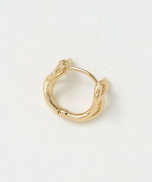 green label relaxing / グリーンレーベル リラクシング ピアス・イヤリング | リボン フープピアス | 詳細1