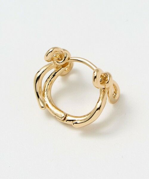 green label relaxing / グリーンレーベル リラクシング ピアス・イヤリング | リボン フープピアス | 詳細4