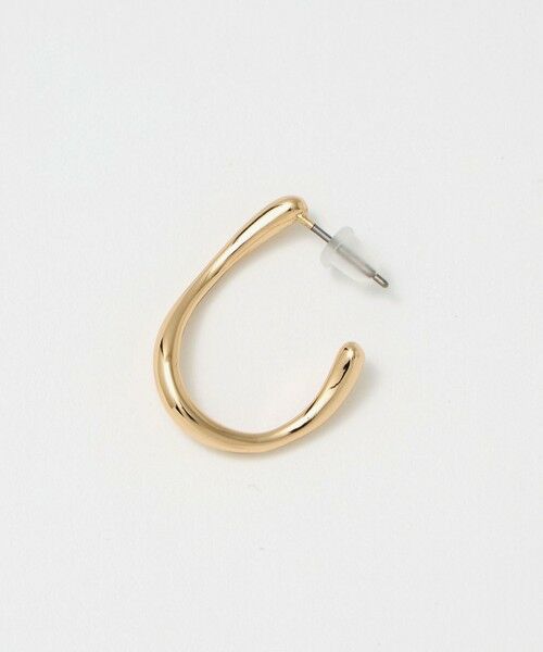 green label relaxing / グリーンレーベル リラクシング ピアス・イヤリング | ドロップフープ ウェーブ ピアス | 詳細1