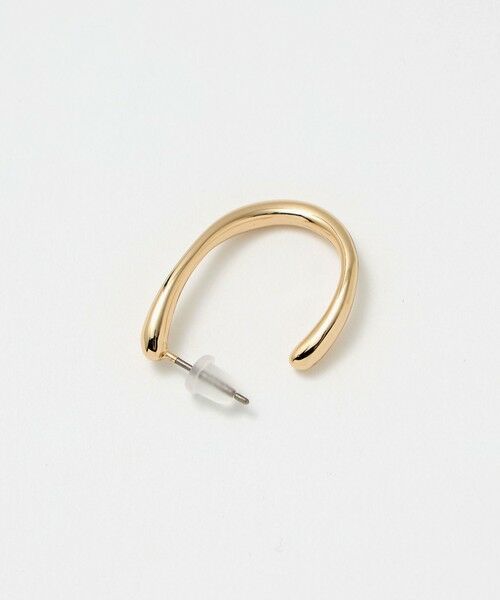 green label relaxing / グリーンレーベル リラクシング ピアス・イヤリング | ドロップフープ ウェーブ ピアス | 詳細3