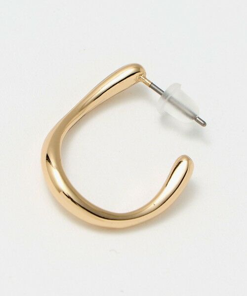 green label relaxing / グリーンレーベル リラクシング ピアス・イヤリング | ドロップフープ ウェーブ ピアス | 詳細4