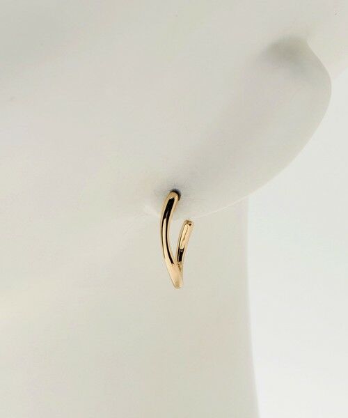 green label relaxing / グリーンレーベル リラクシング ピアス・イヤリング | ドロップフープ ウェーブ ピアス | 詳細5
