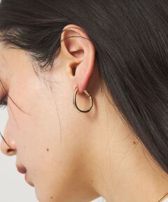 green label relaxing / グリーンレーベル リラクシング ピアス・イヤリング | ドロップフープ ウェーブ イヤリング