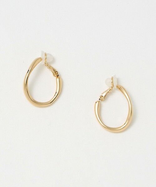 green label relaxing / グリーンレーベル リラクシング ピアス・イヤリング | ドロップフープ ウェーブ イヤリング | 詳細2
