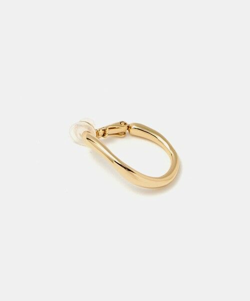 green label relaxing / グリーンレーベル リラクシング ピアス・イヤリング | ドロップフープ ウェーブ イヤリング | 詳細4