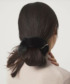 green label relaxing / グリーンレーベル リラクシング ヘアゴム・シュシュ | フェイクファー メタルリング シュシュ