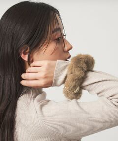 green label relaxing / グリーンレーベル リラクシング ヘアゴム・シュシュ | フェイクファー メタルリング シュシュ