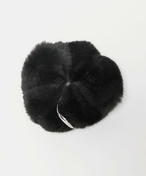 green label relaxing / グリーンレーベル リラクシング ヘアゴム・シュシュ | フェイクファー メタルリング シュシュ | 詳細2