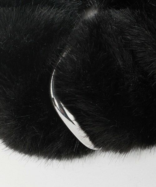 green label relaxing / グリーンレーベル リラクシング ヘアゴム・シュシュ | フェイクファー メタルリング シュシュ | 詳細3