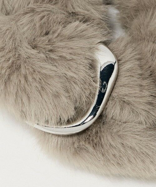 green label relaxing / グリーンレーベル リラクシング ヘアゴム・シュシュ | フェイクファー メタルリング シュシュ | 詳細6