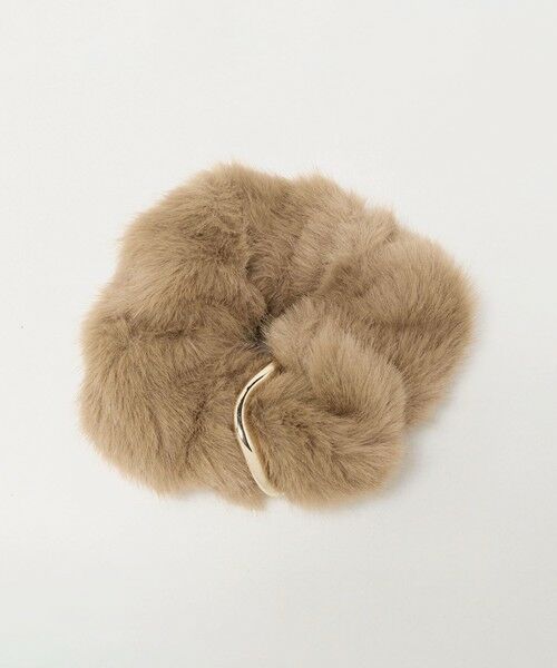 green label relaxing / グリーンレーベル リラクシング ヘアゴム・シュシュ | フェイクファー メタルリング シュシュ | 詳細8