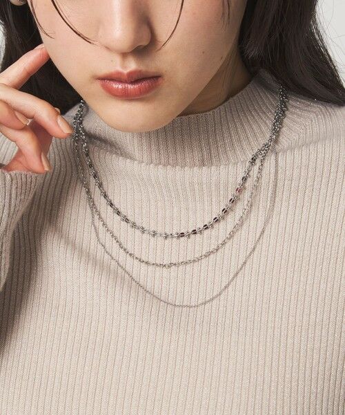 green label relaxing / グリーンレーベル リラクシング ネックレス・ペンダント・チョーカー | 3WAY デザインチェーン 3連 ネックレス | 詳細11