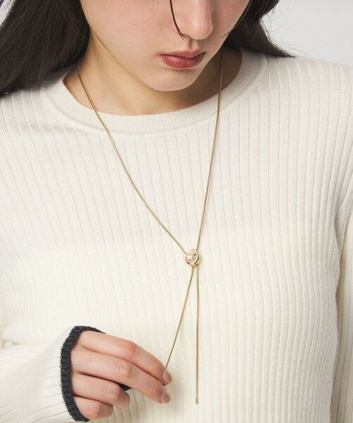 green label relaxing / グリーンレーベル リラクシング ネックレス・ペンダント・チョーカー | オーバルカラー スライド Yネックレス | 詳細1