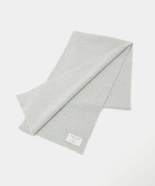 green label relaxing/グリーンレーベル リラクシング 【別注】<Johnstons of Elgin>ニット マフラー LT. GRAY FREE green label relaxing/グリーンレーベル リラクシング 【別注】<Johnstons of Elgin>ニット マフラー LT. GRAY FREE