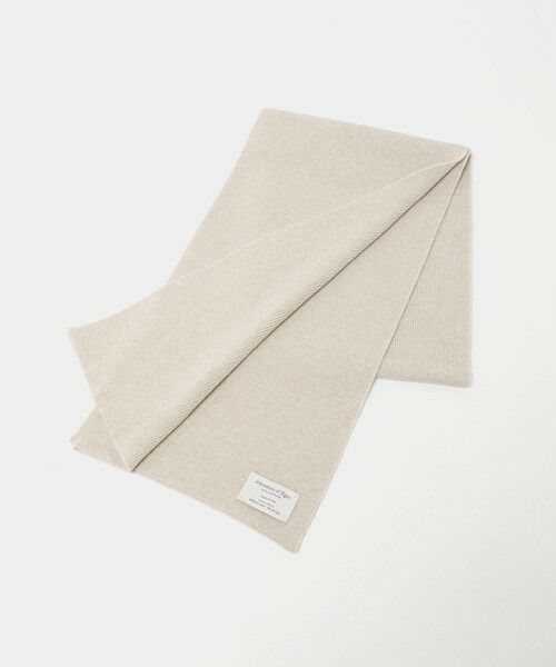 green label relaxing/グリーンレーベル リラクシング 【別注】<Johnstons of Elgin>ニット マフラー BEIGE FREE green label relaxing/グリーンレーベル リラクシング 【別注】<Johnstons of Elgin>ニット マフラー BEIGE FREE