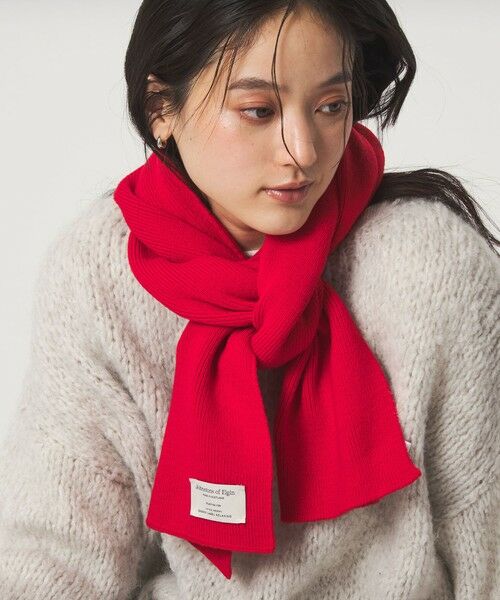 green label relaxing / グリーンレーベル リラクシング マフラー・ショール・スヌード・ストール | 【別注】＜Johnstons of Elgin＞ニット マフラー | 詳細11